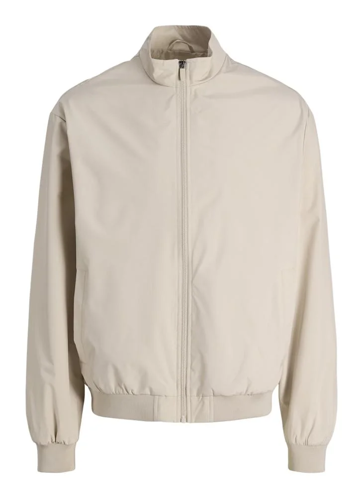 JACK & JONES  solid zip through bomber jacket for Men | Best Price UAE